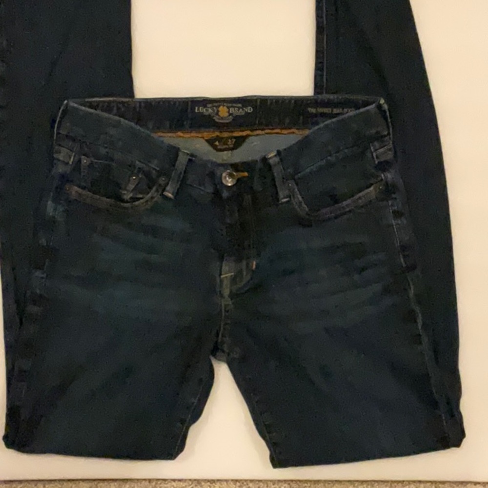 Lucky Brand Sweet Boot Denim Blue Jeans Sz 4/27